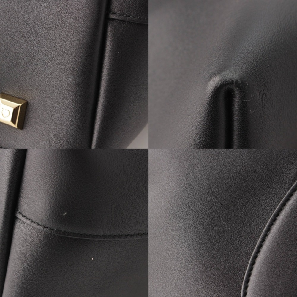 Salvatore Ferragamo x with strap black Gancini tote bag - Picture 8 of 9